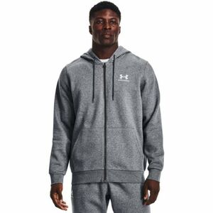 Férfi edzőpulóver cipzárral UNDER ARMOUR UA Essential Fleece FZ Hood-GRY-1373881-012 kép