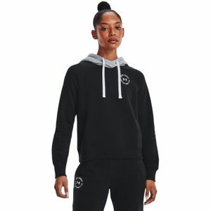 Női edzőpulóver kapucnival UNDER ARMOUR Rival Fleece CB Hoodie-BLK-1373031-001 kép