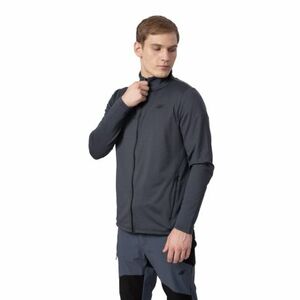 Férfi túra pulóver cipzárral 4F MENS FLEECE PLM013-22S-ANTHRACITE kép