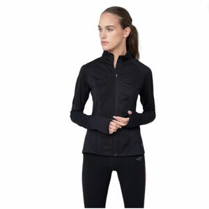 Női futó pulóver cipzárral 4F WOMENS FUNCTIONAL SWEATSHIRT BLDF011-20S-DEEP BLACK kép