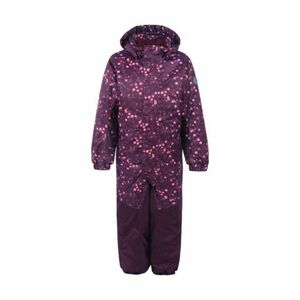 Lány téli overál COLOR KIDS Coverall AOP, AF 10.000, grape wine kép