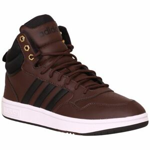 Férfi téli bokacsizma ADIDAS Hoops 3.0 Mid WTR brown core black gold matt kép