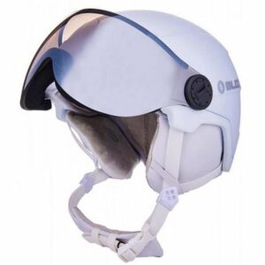 Női sísisak pajzzsal BLIZZARD W2W Double Visor ski helmet, white matt, smoke lens, mirror kép