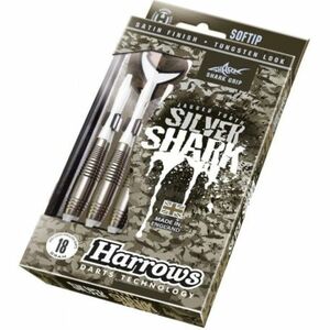 Műanyag hegyű darts elektronikus céltáblához HARROWS SILVER SHARK Softtip 18G kép