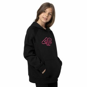 Lány kapucnis pulóver 4F JUNIOR SWEATSHIRT F217-20S-DEEP BLACK kép