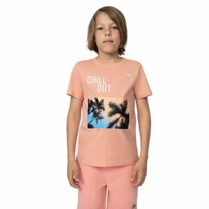 Fiú rövid ujjú póló 4F JUNIOR TSHIRT M288-64S-SALMON CORAL kép