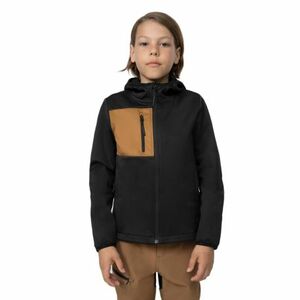 Fiú túra softshell kabát 4F JUNIOR SOFTSHELL JACKET M041-20S-DEEP BLACK kép