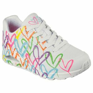 Női járócipő SKECHERS Uno Highlight Love white multi kép