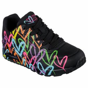 Női járócipő SKECHERS Uno Highlight Love black multi kép