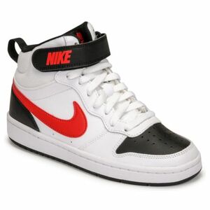 Fiú járócipő NIKE Court Borough Mid 2 white university red black kép