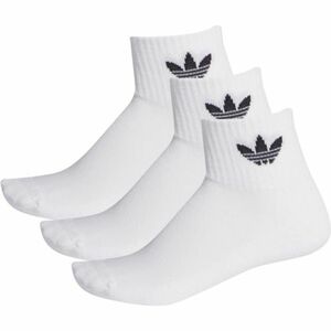 Zokni ADIDAS ORIGINALS MID ANKLE SCK-WHITE 3 PACK kép