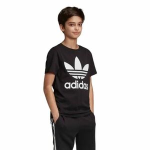 Junior póló rövid ujjal ADIDAS ORIGINALS TREFOIL TEE-DV2905-BLACK WHITE kép