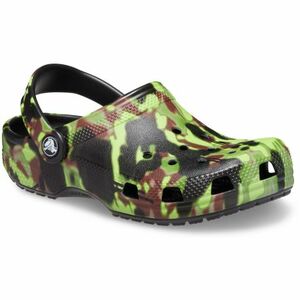 Fiú crocs (rekreációs lábbeli) CROCS Classic Spray Camo Clog K black kép