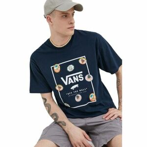 Rövid ujjú férfi póló VANS MN CLASSIC PRINT BOX-NAVY-WHITE-WATERFALL kép