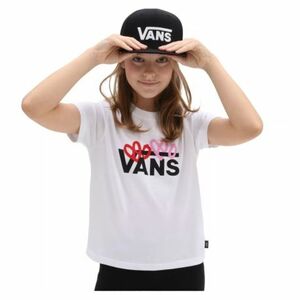 Rövid ujjú lány póló VANS VALENTINES LOGO BOXY-WHITE kép