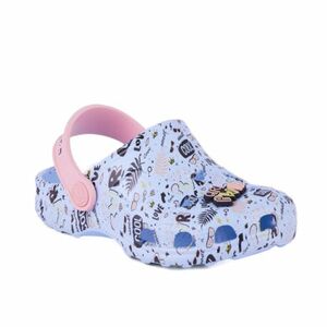 Lányok crocs (rekreációs lábbeli) COQUI Little Frog + Amulet candy blue baby pink kép