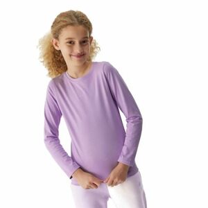 Hosszú ujjú lány póló 4F JUNIOR LONGSLEEVE-JAW23TLONF141-52S-LIGHT VIOLET kép