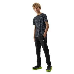 Fiú edzőnadrág 4F JUNIOR TROUSERS FNK-JAW23TFTRM334-20S-DEEP BLACK kép