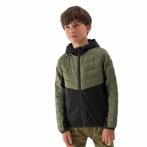 Fiú túra softshell kabát 4F JUNIOR TECHNICAL JACKET-JAW23TTJAM282-44S-OLIVE kép