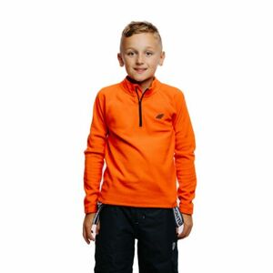 Fiú sípolár kabát 4F JUNIOR FLEECE UNDERWEAR-JAW23UFLEM019-70S-ORANGE kép