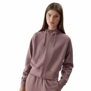 Női pulóver cipzárral 4F SWEATSHIRT-AW23TSWSF0766-83S-BEIGE kép