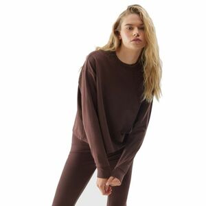 Női kapucnis pulóver 4F SWEATSHIRT-AW23TSWSF699-81S-BROWN kép