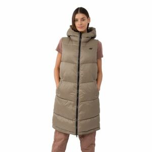 Női mellény 4F VEST-AW23TVESF074-82S-LIGHT BROWN kép