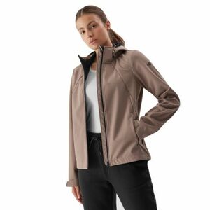 Női túrakabát 4F SOFTSHELL JACKET-AW23TSOFF152-82S-LIGHT BROWN kép