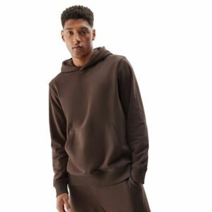 Férfi kapucnis pulóver 4F SWEATSHIRT-AW23TSWSM688-80S-DARK BROWN kép