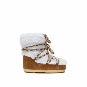 Női téli magas csizma MOON BOOT LIGHT LOW SHEARLING, whisky off white kép