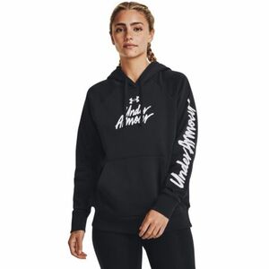 Hőszigetelt női edzőpulóver kapucnival UNDER ARMOUR UA Rival Fleece Graphic Hdy-BLK kép