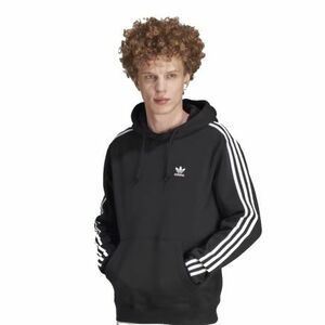 Férfi kapucnis pulóver ADIDAS ORIGINALS 3-STRIPES HOODY-IM2088-black kép