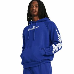 Hőszigetelt kapucnis férfi pulóver UNDER ARMOUR UA Rival Fleece Graphic HD-BLU kép