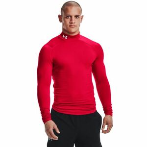 Hőszigetelt, hosszú ujjú kompressziós férfi póló UNDER ARMOUR UA CG Armour Comp Mock-RED kép