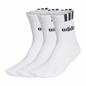 Zokni ADIDAS CUSH HALF CRW C 3S LIN 3 PACK-WHITE WHITE WHITE kép