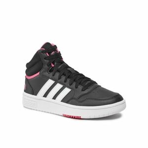 Női szabadidős lábbelik ADIDAS Hoops 3.0 Mid core black cloud white pink fusion kép