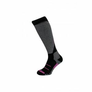 Junior sí térdzokni (zokni) BLIZZARD Wool Sport Junior ski socks, black pink kép