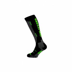 Junior sí térdzokni (zokni) BLIZZARD Wool Sport Junior ski socks, black green kép