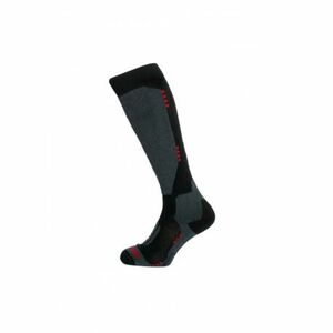 Sí térdzokni (zokni) BLIZZARD Wool Performance ski socks, black wine red kép