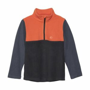 Gyermek sípolár kabát COLOR KIDS Fleece Pulli - Colorblock, orange kép