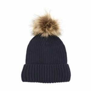 Gyermek téli sapka COLOR KIDS Hat-W.Detachable Fake Fur-741225.7850-total eclipse kép