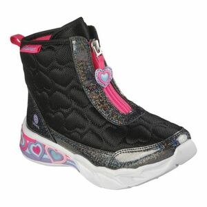 Lányok magas téli csizma SKECHERS Sweetheart Lights Heart Hugger black kép