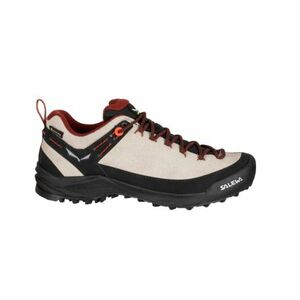 Női alacsony túracipő teljes bőrből SALEWA Wildfire Leather W GTX oatmeal black kép