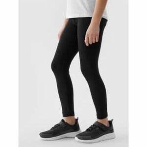 Lányok leggings 4F JUNIOR TIGHTS-4FJWSS24TTIGF130-20S-DEEP BLACK kép