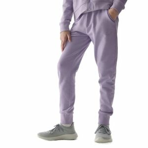 Lányok melegítőnadrágja 4F JUNIOR TROUSERS-4FJWSS24TTROF587-52S-LIGHT VIOLET kép