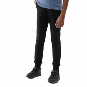 Lányok melegítőnadrágja 4F JUNIOR TROUSERS-4FJWSS24TTROF587-20S-DEEP BLACK kép