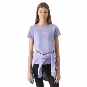 Rövid ujjú lány póló 4F JUNIOR TSHIRT-4FJWSS24TTSHF1111-52S-LIGHT VIOLET kép