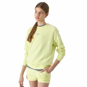 Lány pulóver 4F JUNIOR SWEATSHIRT-4FJWSS24TSWSF0920-72S-LEMON kép