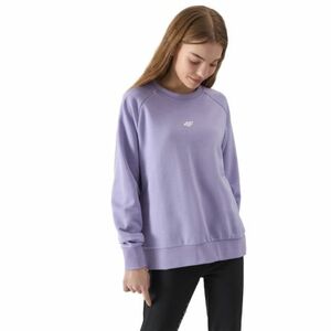 Lány pulóver 4F JUNIOR SWEATSHIRT-4FJWSS24TSWSF0920-52S-LIGHT VIOLET kép