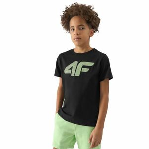 Fiú rövid ujjú póló 4F JUNIOR TSHIRT-4FJWSS24TTSHM1115-20S-DEEP BLACK kép